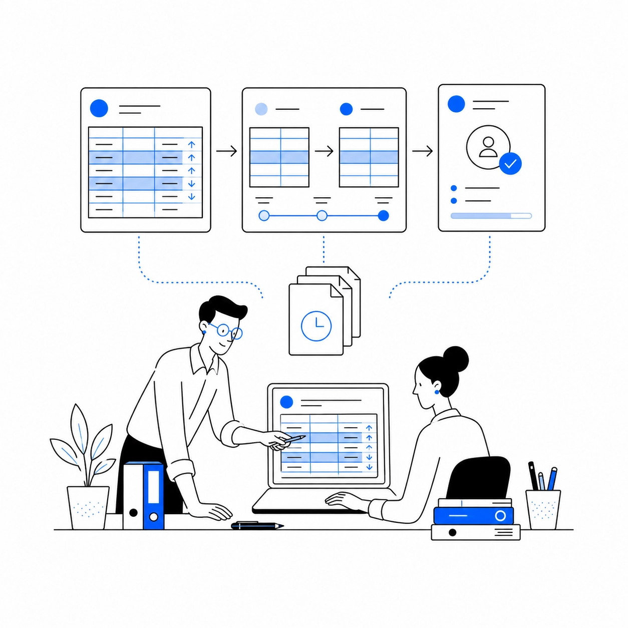 Finance teams Illustration